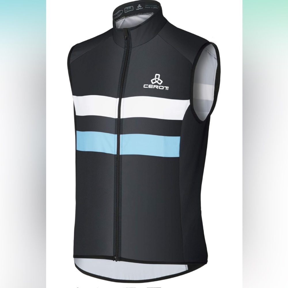 NWOT Cycling Bike Vest 3 Reflective Tape Cargo Pockets Windproof Medium